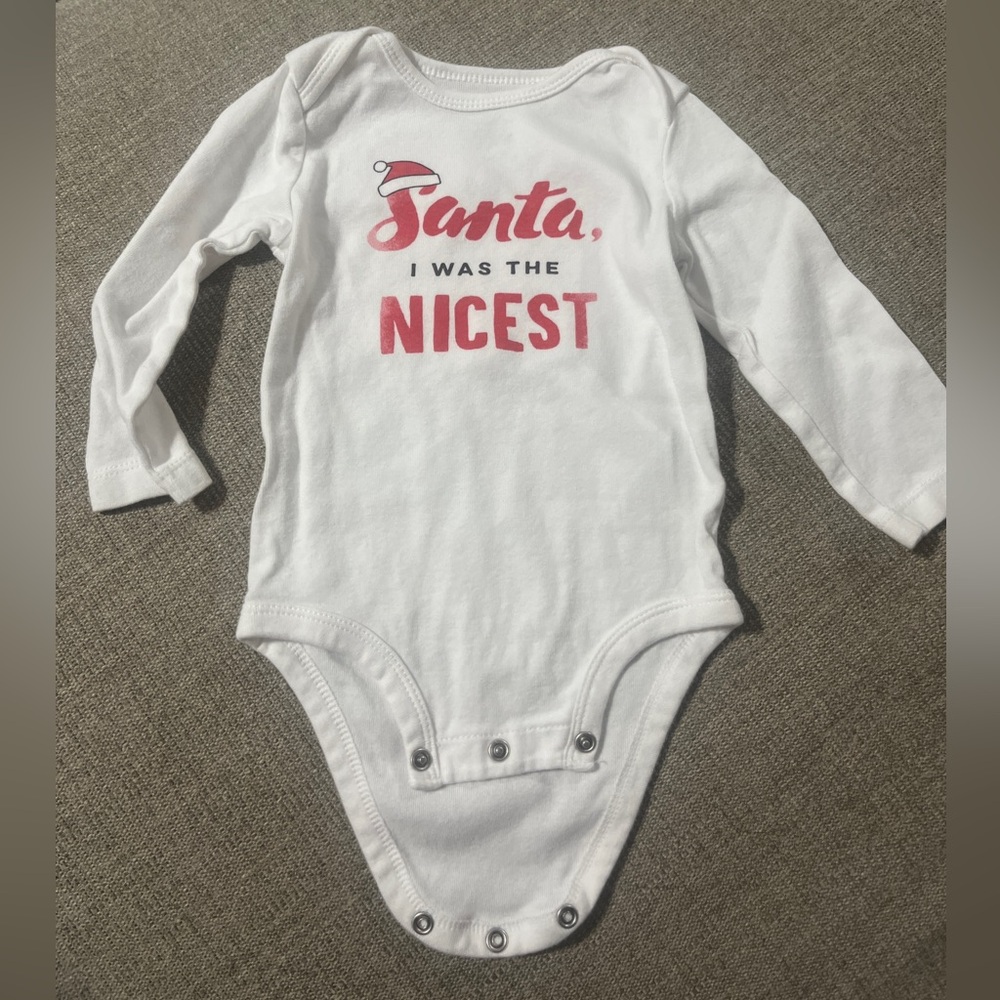 Santa I was the nicest onesie